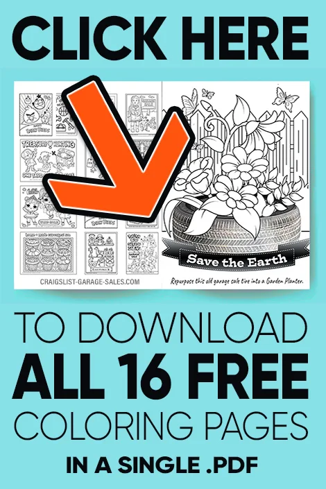 Free printable coloring pages for kids of all ages craigslist garage sales