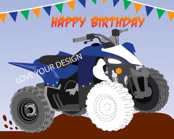 Atv four wheeler pin the tire on the wheeler birthday party game and free coloring page instant download you print