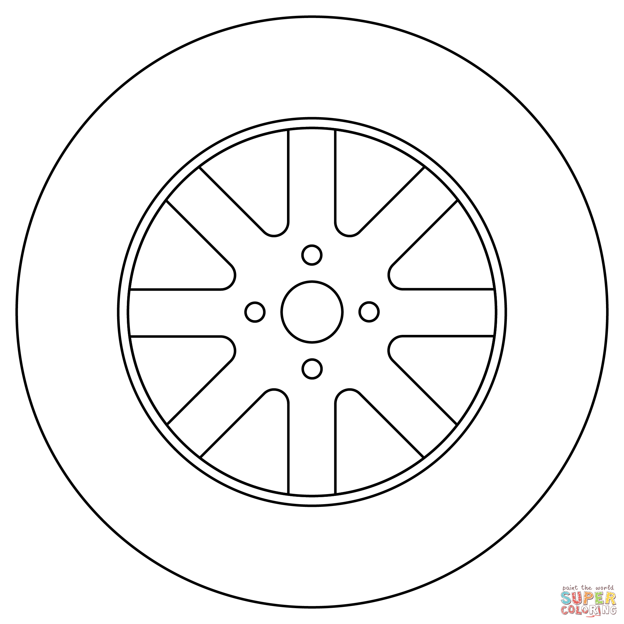 Tire coloring page free printable coloring pages