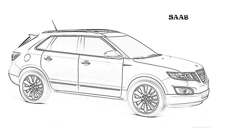 Exotic cars printable coloring page for kids