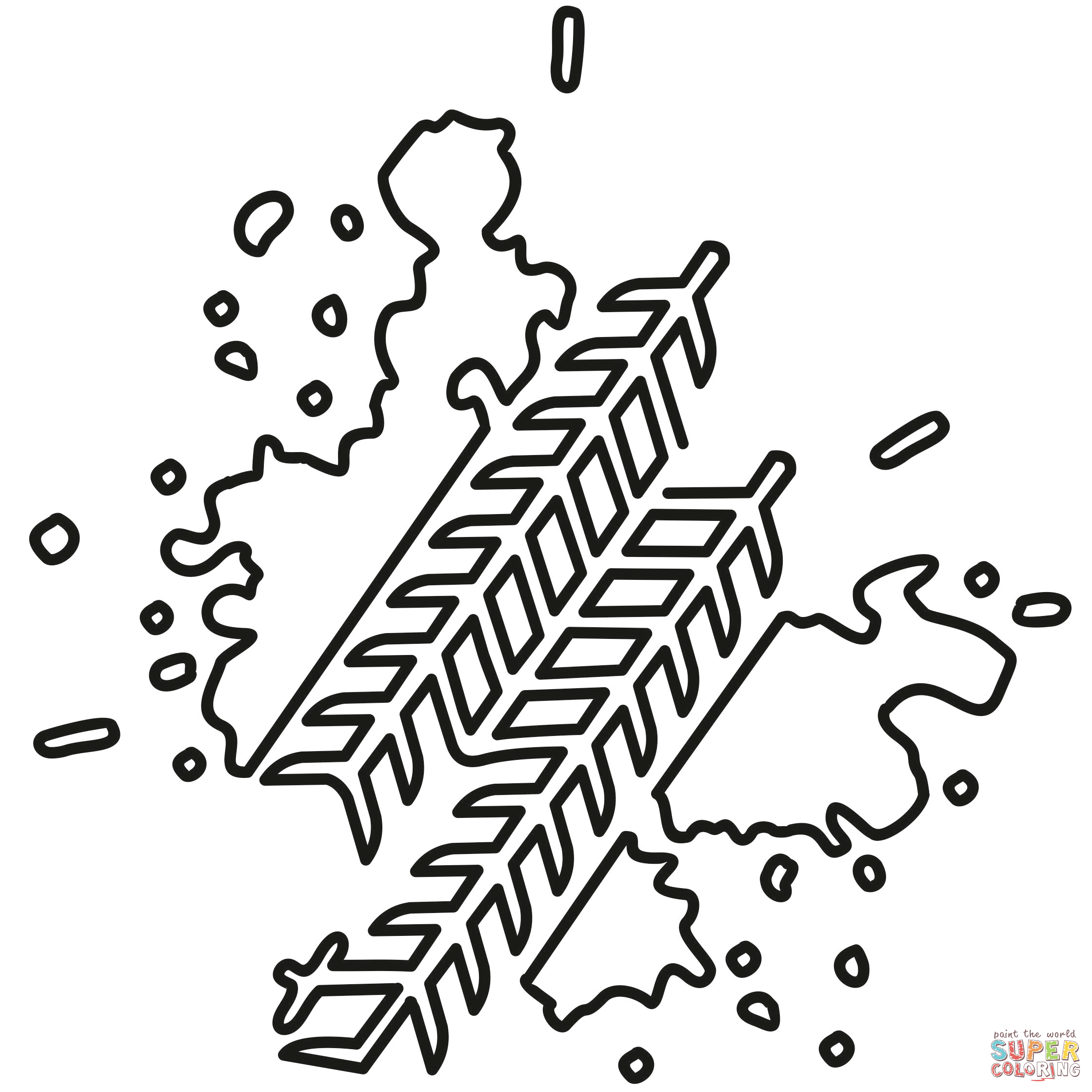 Mud tire tracks coloring page free printable coloring pages