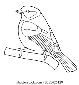 Bird coloring page royalty