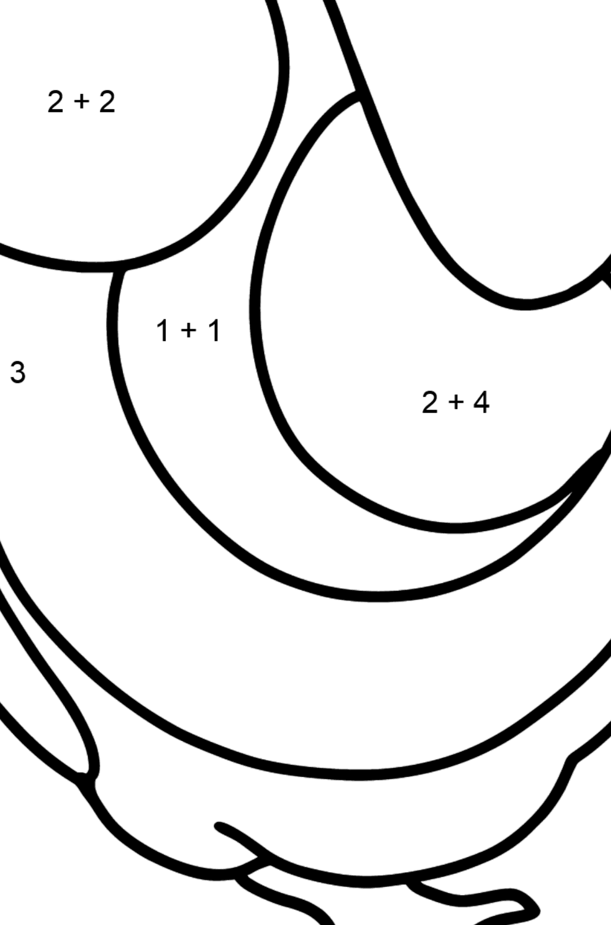 Simple coloring page with a tit â online or printable for free