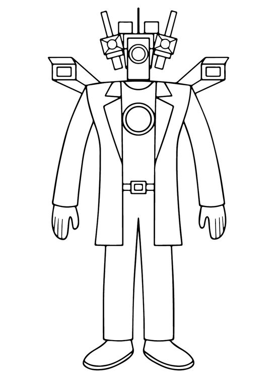 Titan cameraman coloring pages ideas coloring pages cool coloring pages titans