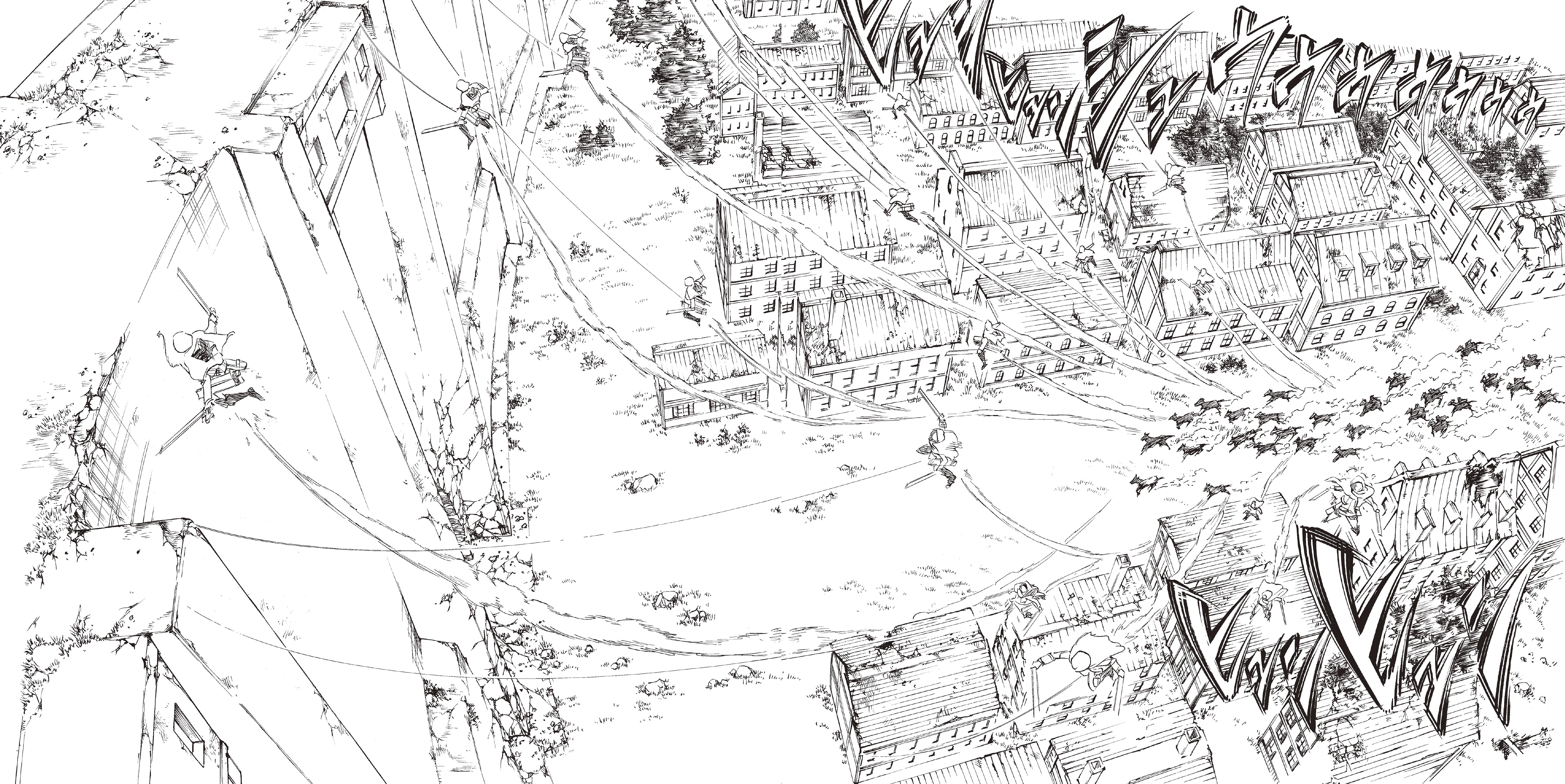 Attack on titan adult coloring book