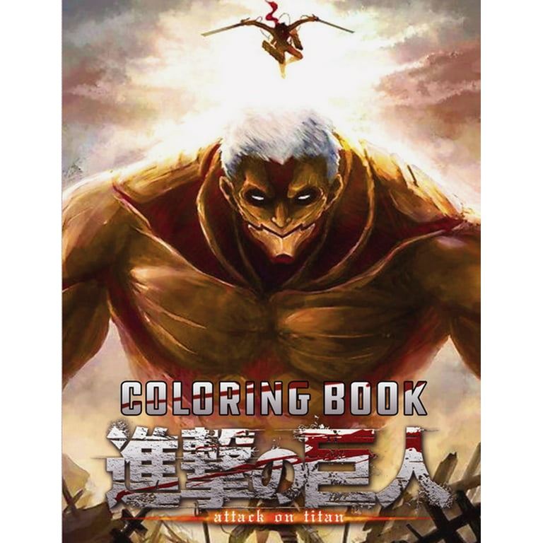 Attack on titan coloring book anime coloring book shingeki no kyojin high quality illustrations anime colouring book aot coloring book attack on titan attack on titan libro de colorer attack on