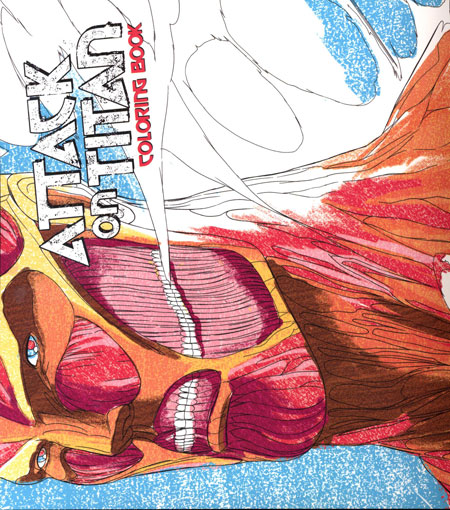 Attack on titan adult coloring book may