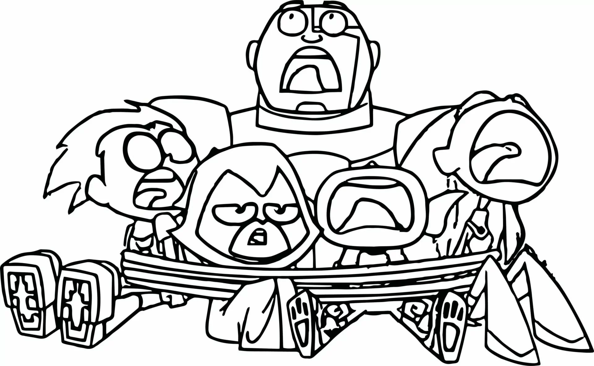 Teen titans go malvorlagen