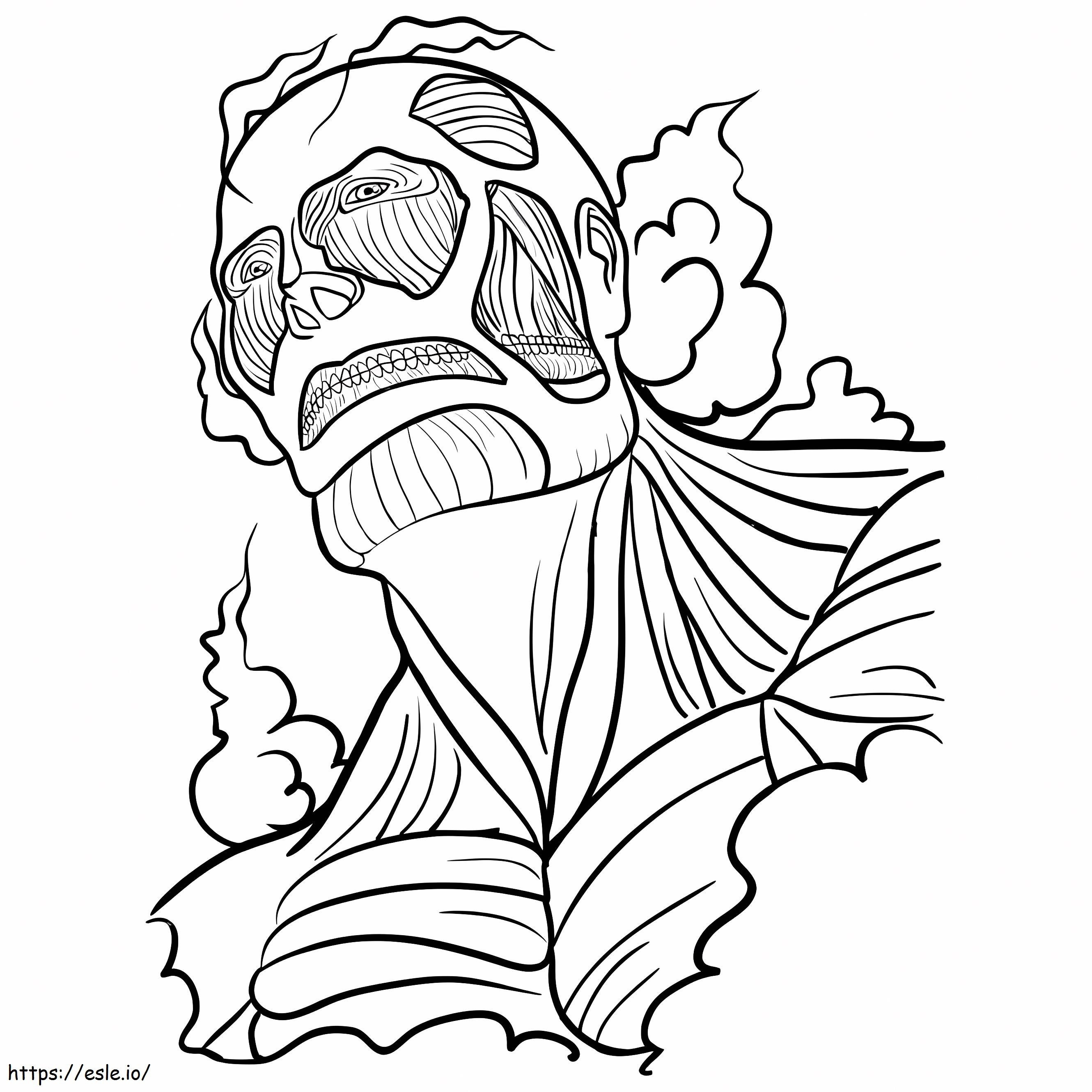 Cool colossus titan coloring page