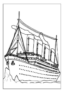 Printable titanic coloring pages captivating history through color