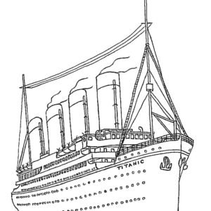 Titanic coloring pages printable for free download