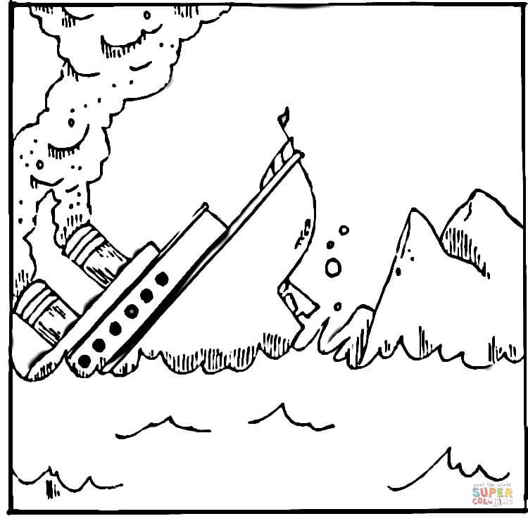 Titanic coloring page free printable coloring pages