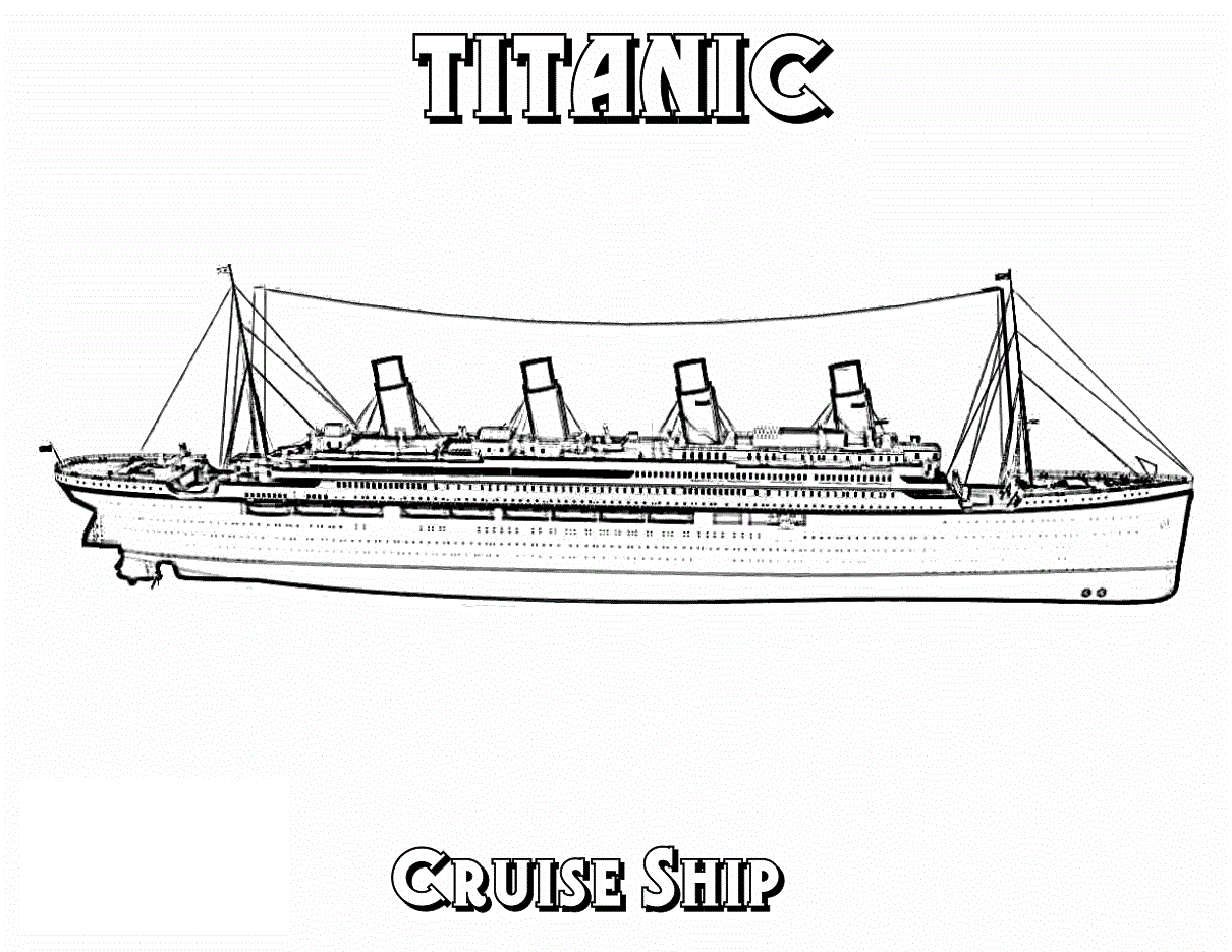 Printable titanic coloring pages pdf