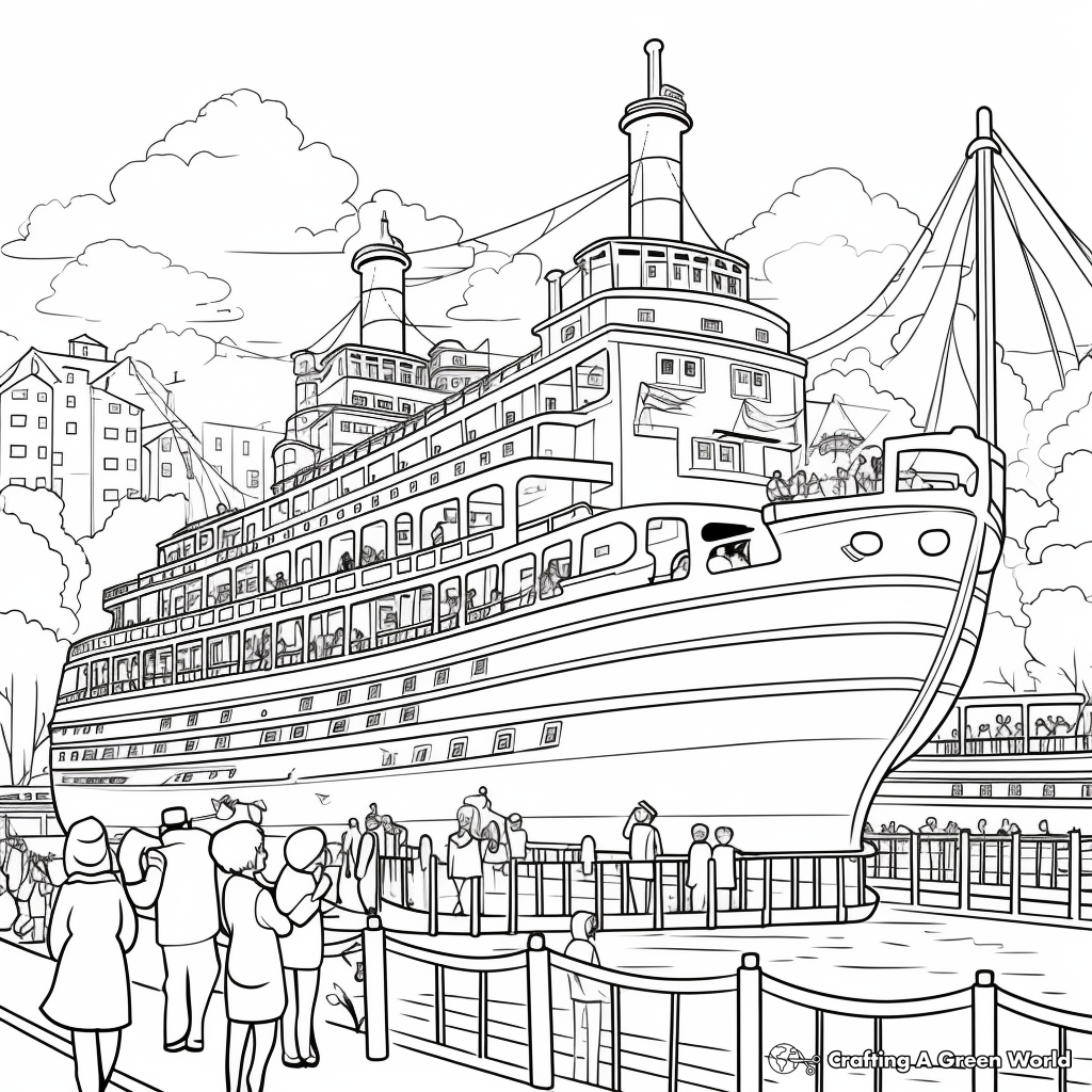 Titanic coloring pages