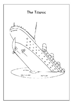 Printable titanic coloring pages captivating history through color