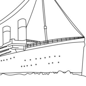 Titanic coloring pages printable for free download