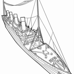Titanic coloring pages printable for free download