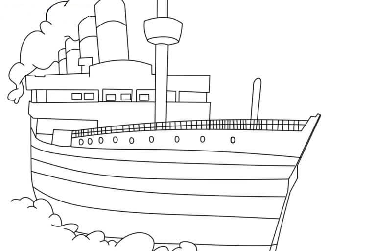 Titanic normal coloring page