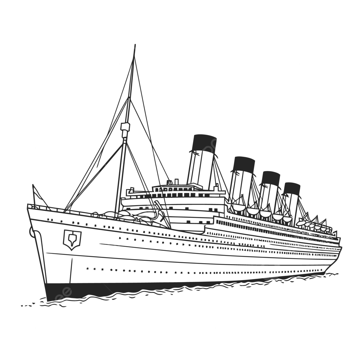 Coloring pages of a large cruise ship outline sketch drawing vector wing drawing ship drawing ring drawing png and vector with transparent background for free download