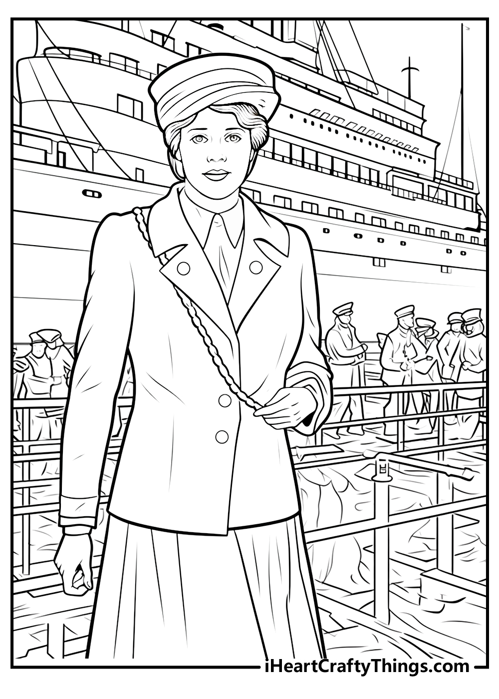 Printable titanic coloring pages updated
