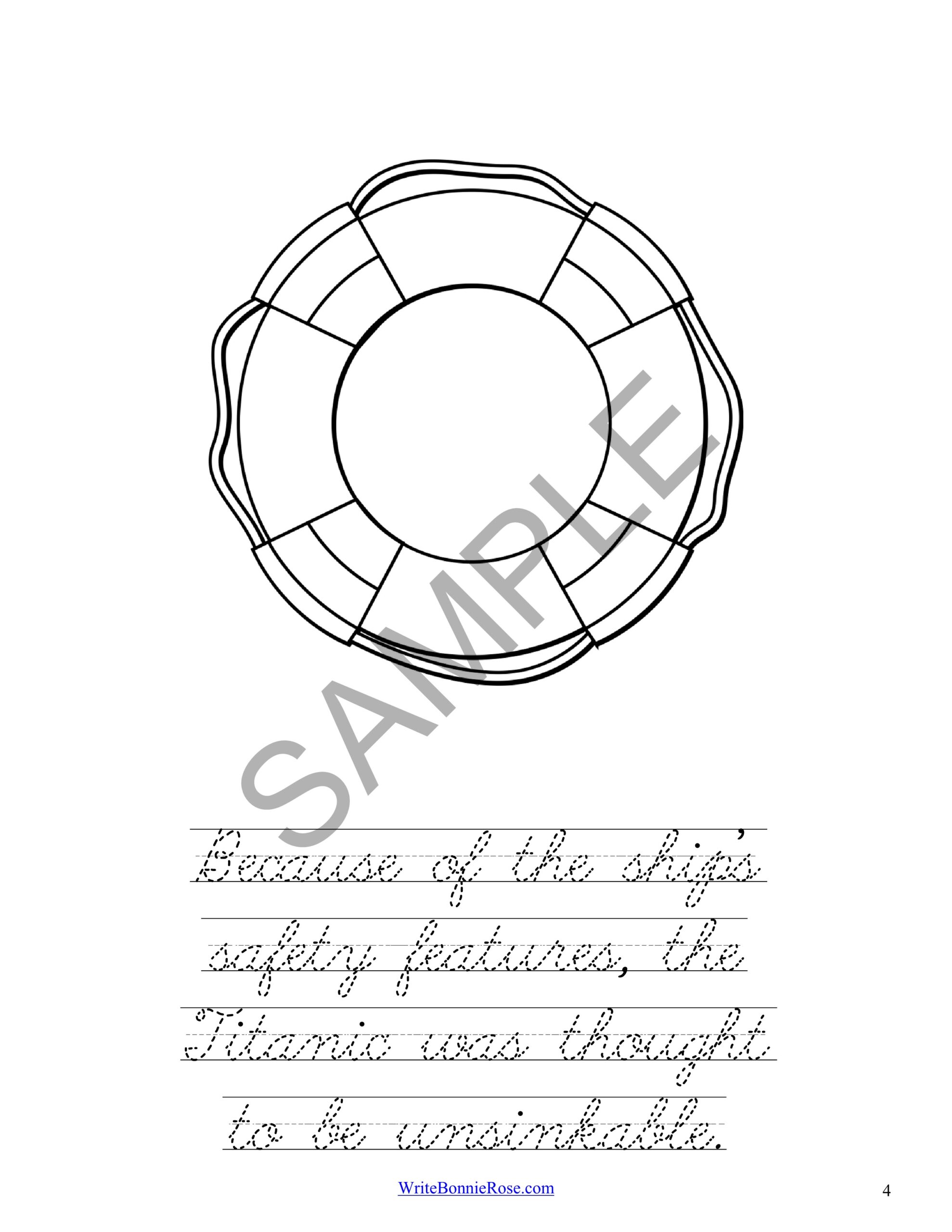 Titanic coloring book