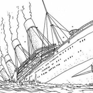 Titanic coloring pages printable for free download