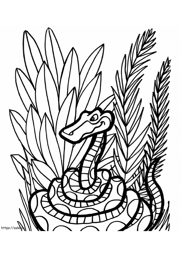 Titanoboa coloring page