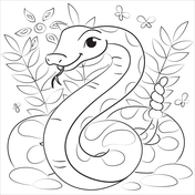 Snakes coloring pages free coloring pages