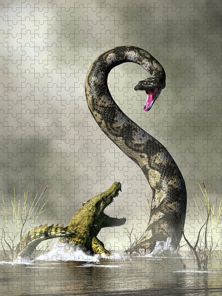 Titanoboa jigsaw puzzle by daniel eskridge