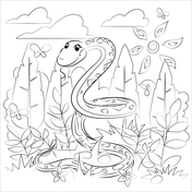 Snakes coloring pages free coloring pages