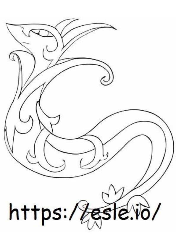 Titanoboa coloring page