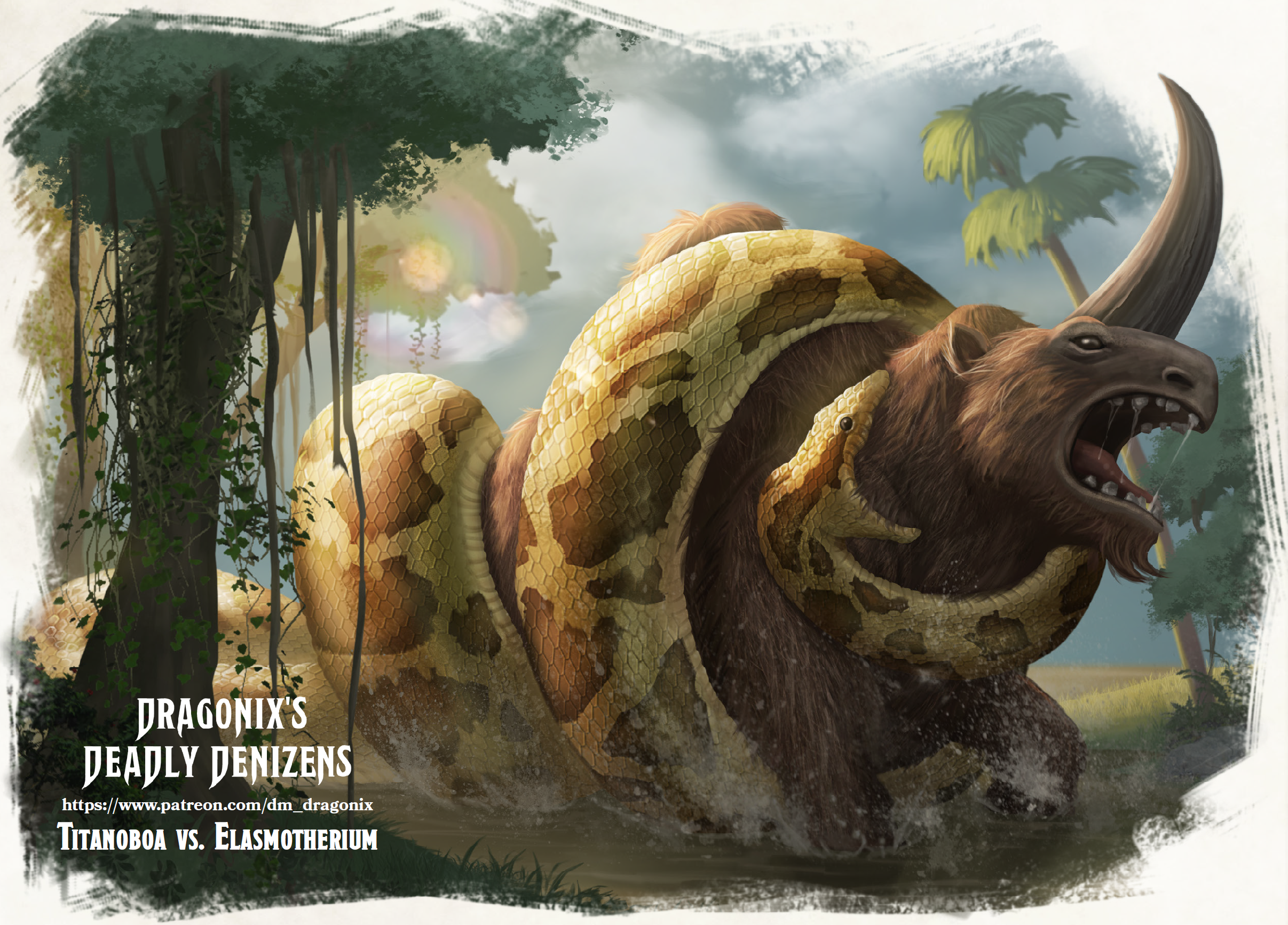 Titanoboa and elasmotheriumpng en world tabletop rpg news reviews