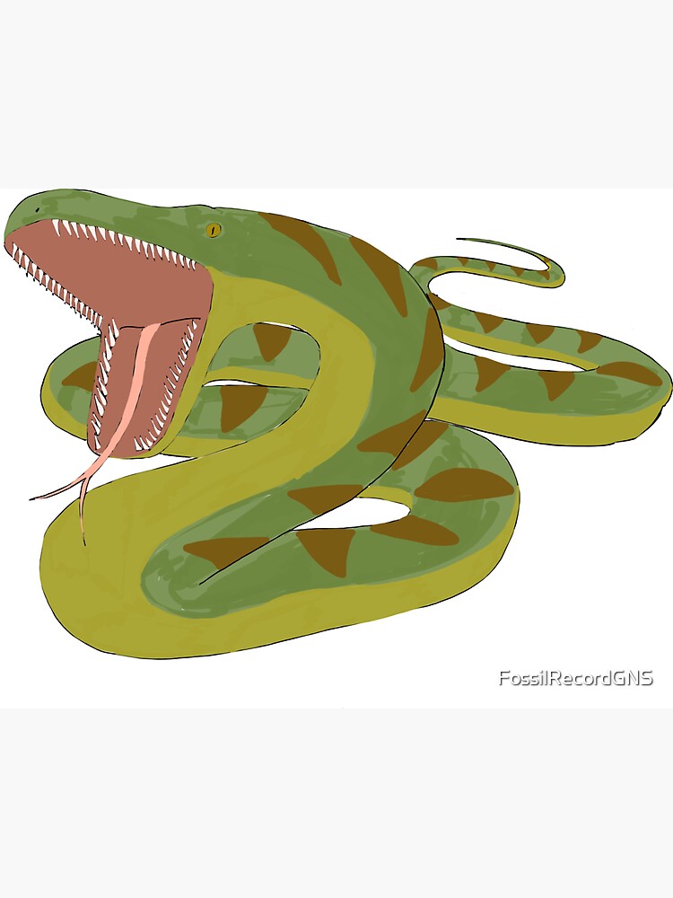 Titanoboa magnet for sale by fossilrecordgns