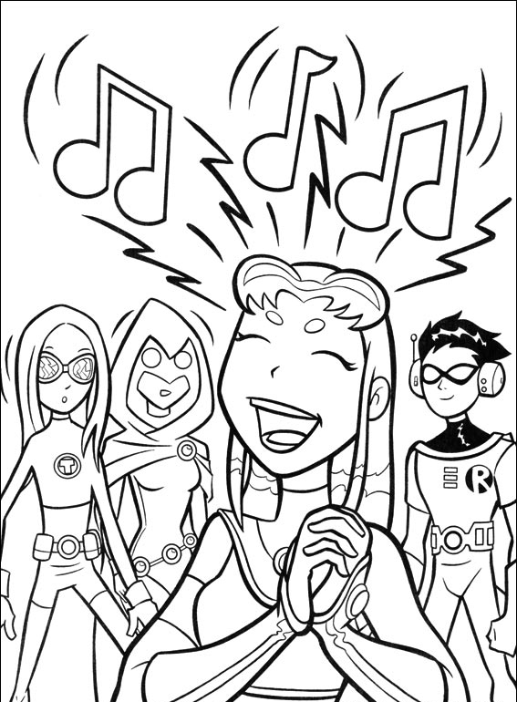 Teen titans coloring pages