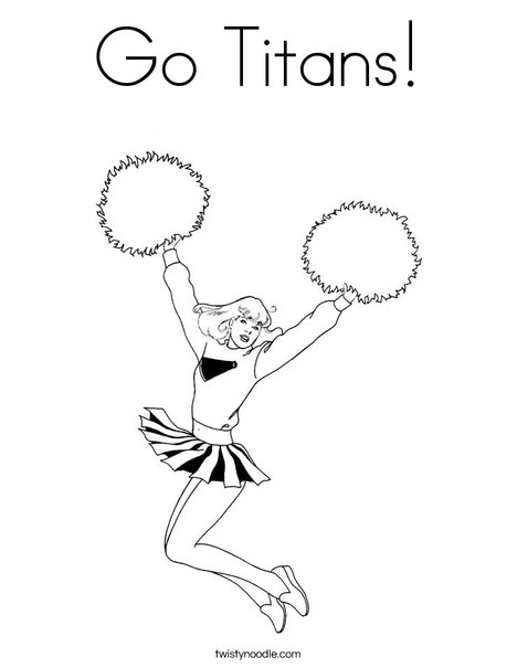 Go titans coloring page