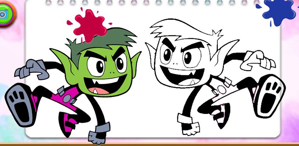Teen titans coloring book hero android s apk download for free