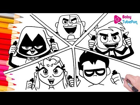 Teen titans go coloring pages