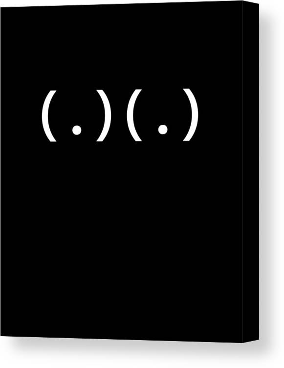 Boob funny boobies tits geek raunchy emoticon emoji club offensivetee big boob canvas print canvas art by austin mahon