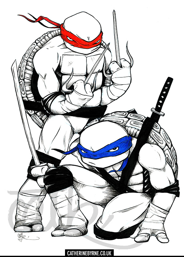 Â raph and leo mission drawings by cat byrne