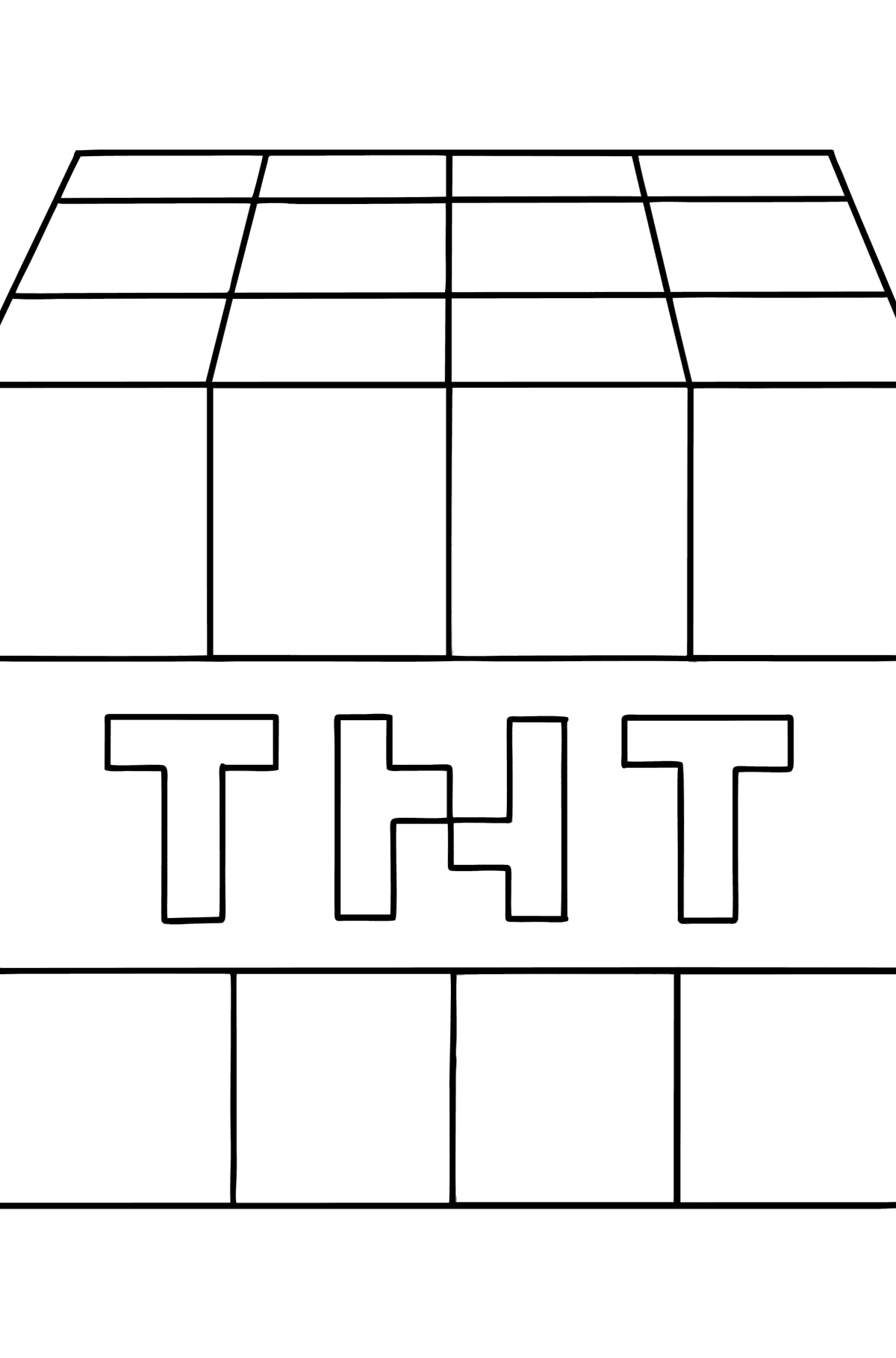 Minecraft tnt coloring page â online and print for free