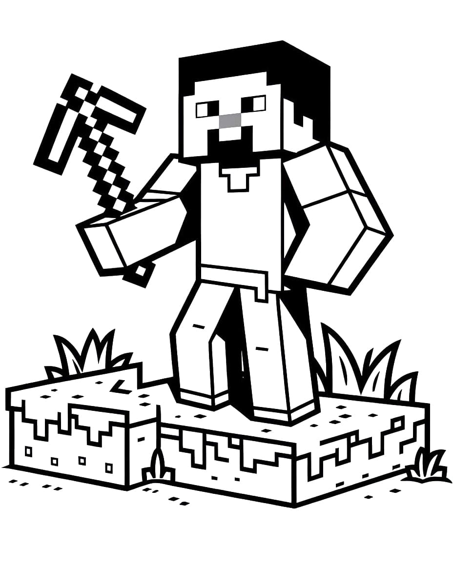 Minecraft coloring pages