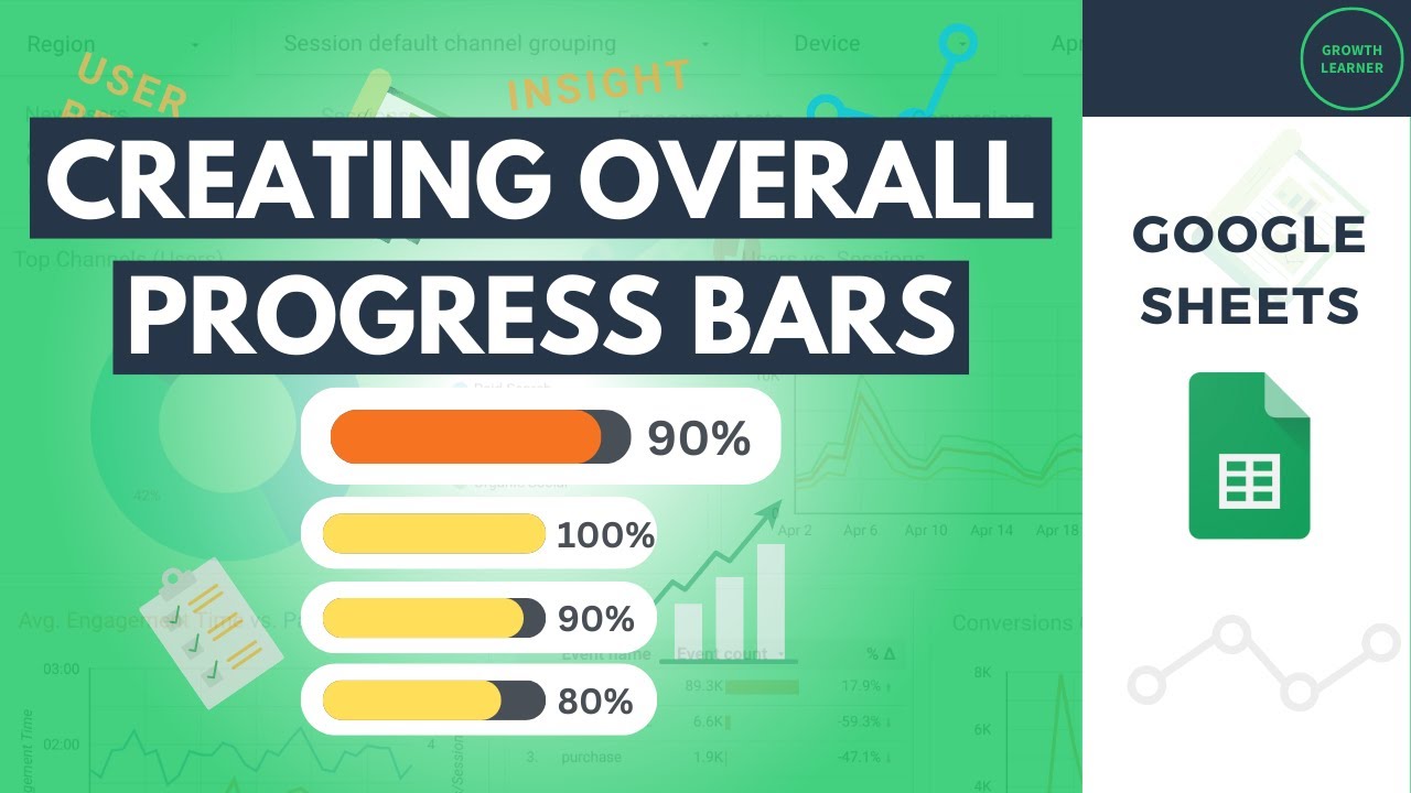Creating overall progress bar in google sheets