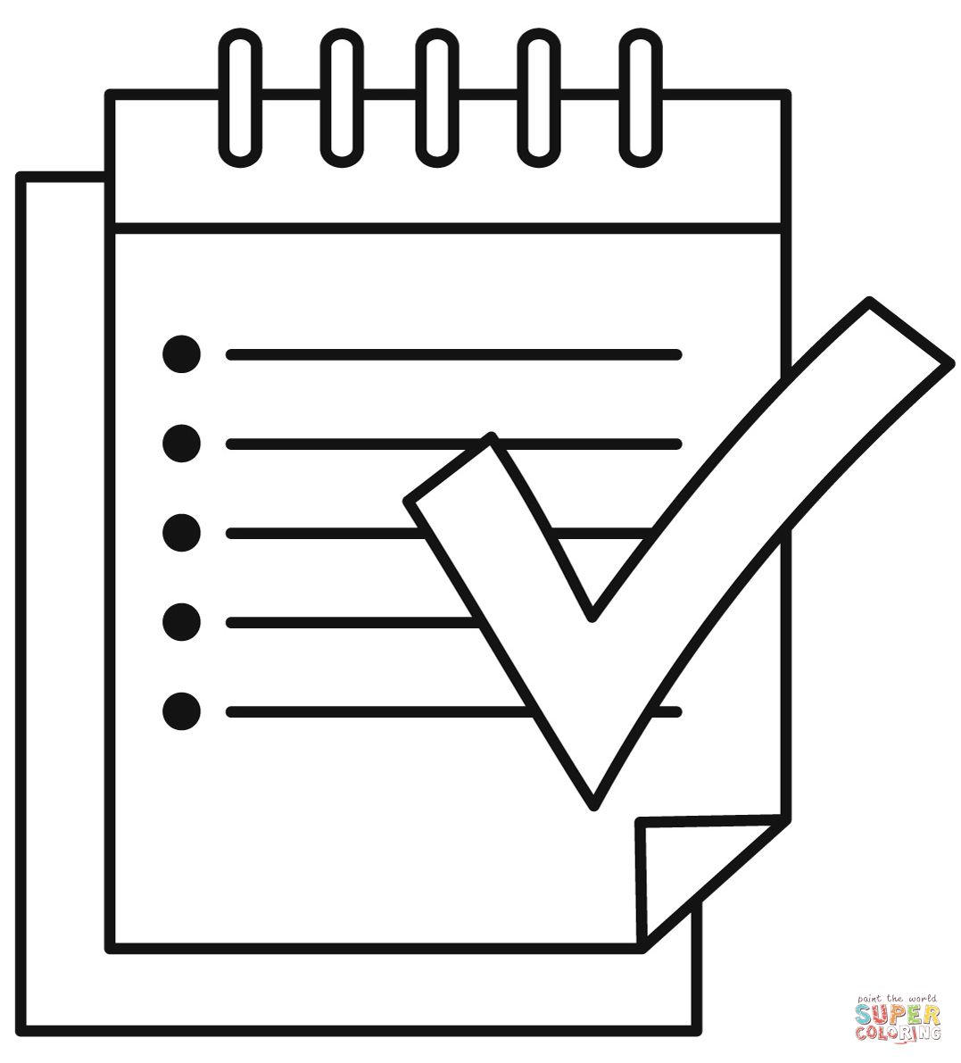 List coloring page free printable coloring pages