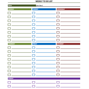 Team to do list template with progress bar the spreadsheet page