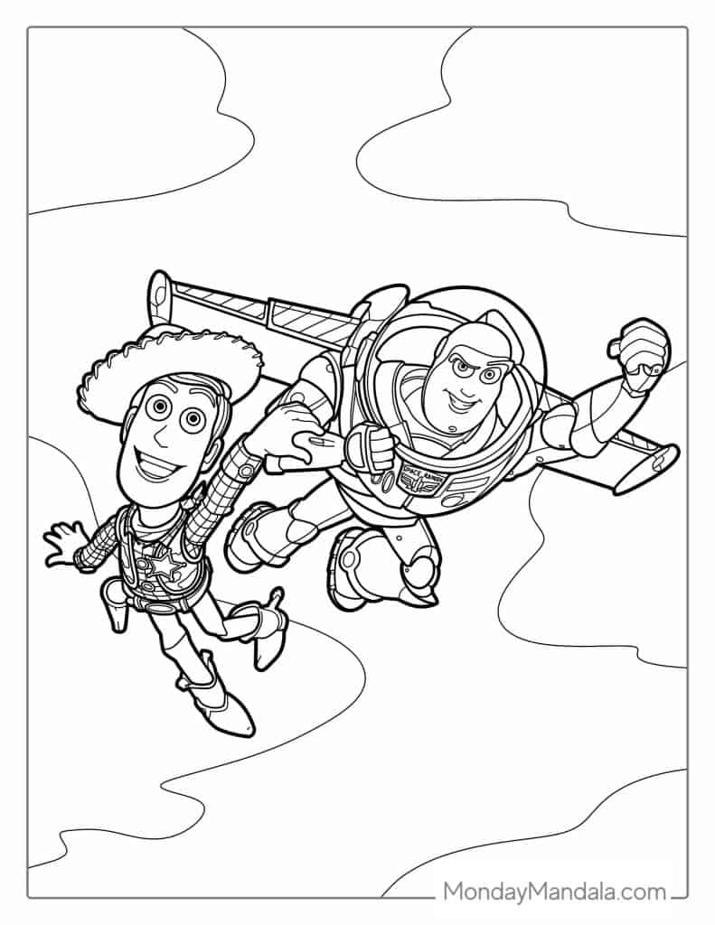 Toy story coloring pages free pdf printables