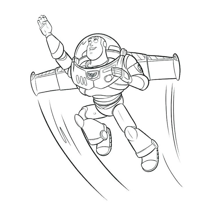 Buzz lightyear cartoon flying