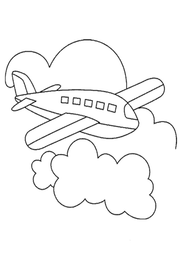 Coloring pages printable toy airplane coloring page