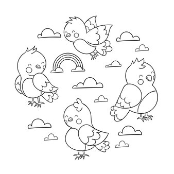 Page baby toy coloring page design vectors illustrations for free download