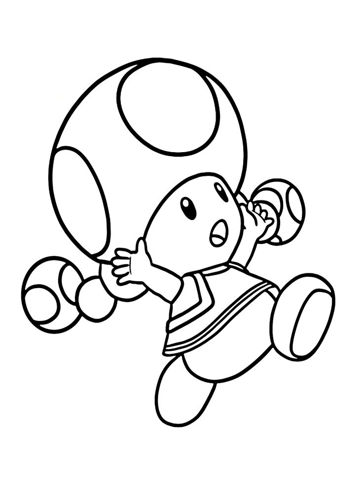 Toadette coloring pages