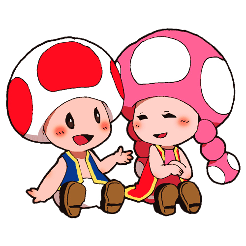 Toad and toadette super mario know your meme